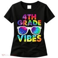Back To School Funny 4th Grade Vibes First Day Teacher Women's T-Shirt thumb 0