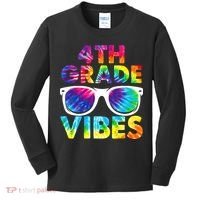 Back To School Funny 4th Grade Vibes First Day Teacher Kids Long Sleeve Shirt thumb 0