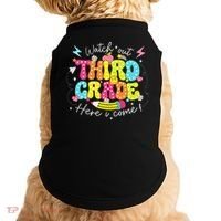 Back To School Watch Out Third Grade Here I Come Pencil Doggie Tank thumb 0