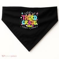 Back To School Watch Out Third Grade Here I Come Pencil USA-Made Doggie Bandana thumb 0