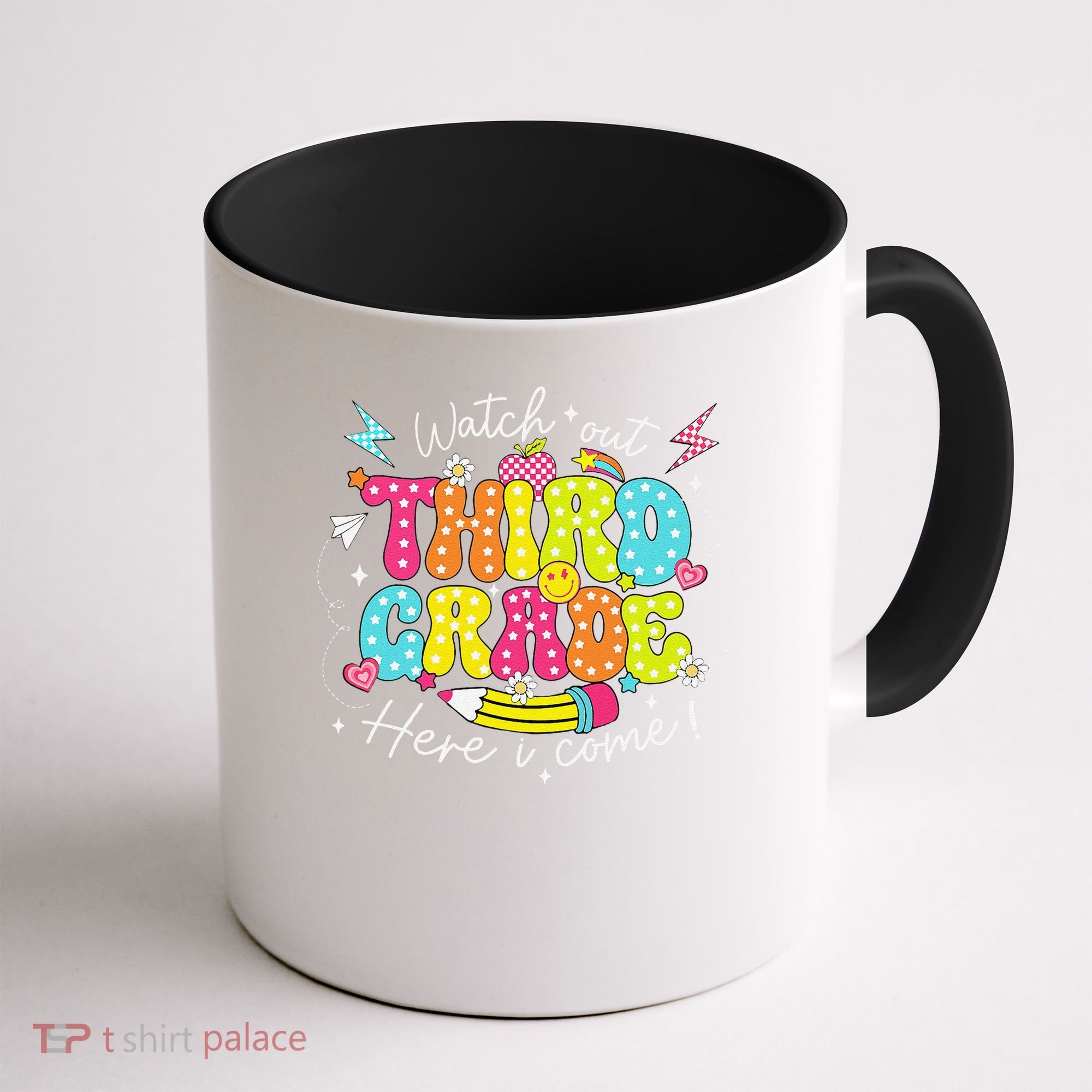 Back To School Watch Out Third Grade Here I Come Pencil Coffee Mug