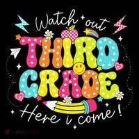Back To School Watch Out Third Grade Here I Come Pencil Women's Hoodie thumb 2