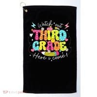 Back To School Watch Out Third Grade Here I Come Pencil Golf Towel thumb 0