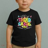 Back To School Watch Out Third Grade Here I Come Pencil Toddler T-Shirt thumb 2