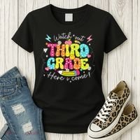 Back To School Watch Out Third Grade Here I Come Pencil Women's T-Shirt thumb 3