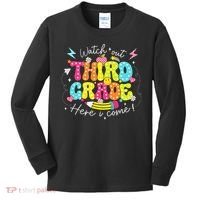 Back To School Watch Out Third Grade Here I Come Pencil Kids Long Sleeve Shirt thumb 0