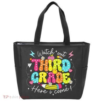 Back To School Watch Out Third Grade Here I Come Pencil Tote Bag