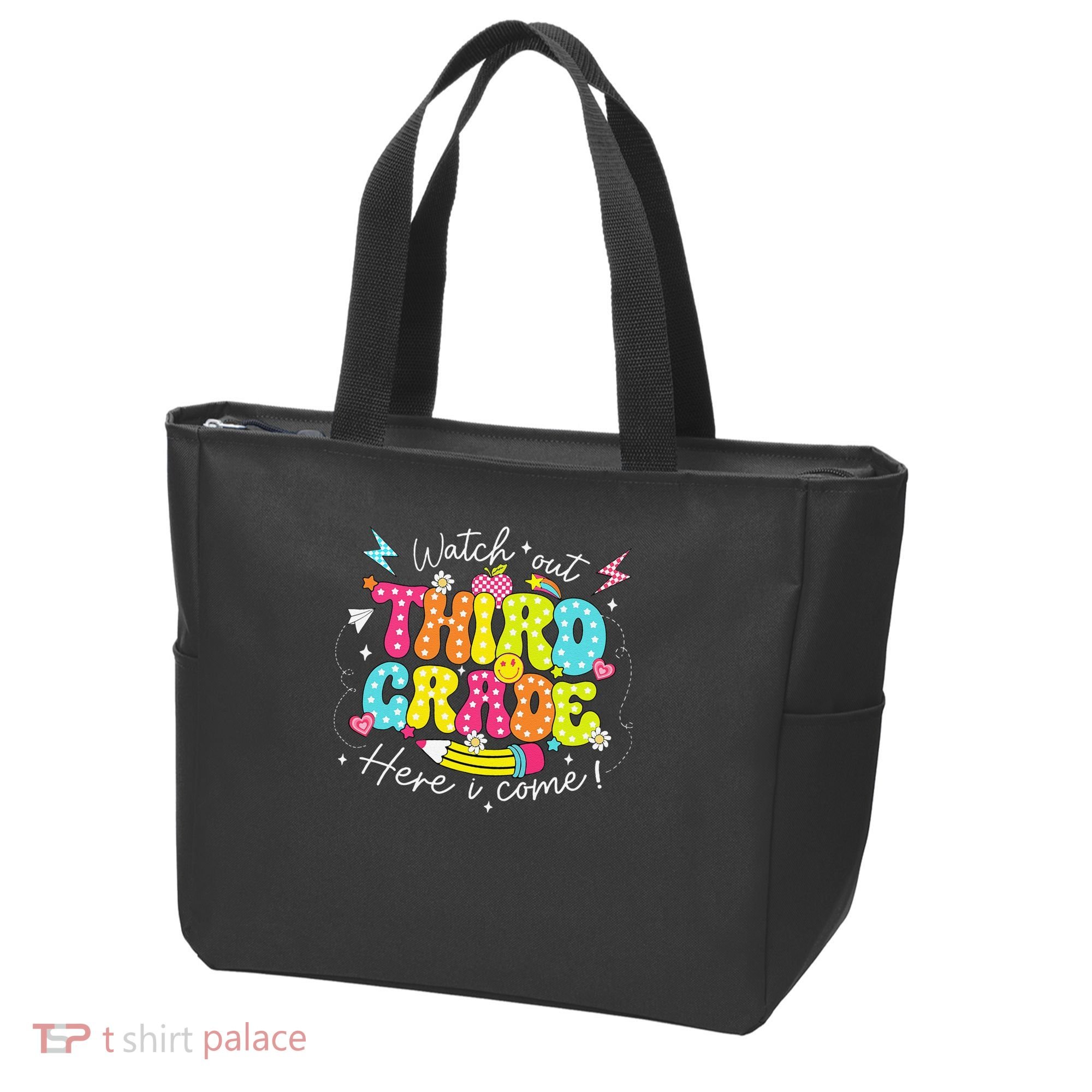 Back To School Watch Out Third Grade Here I Come Pencil Tote Bag