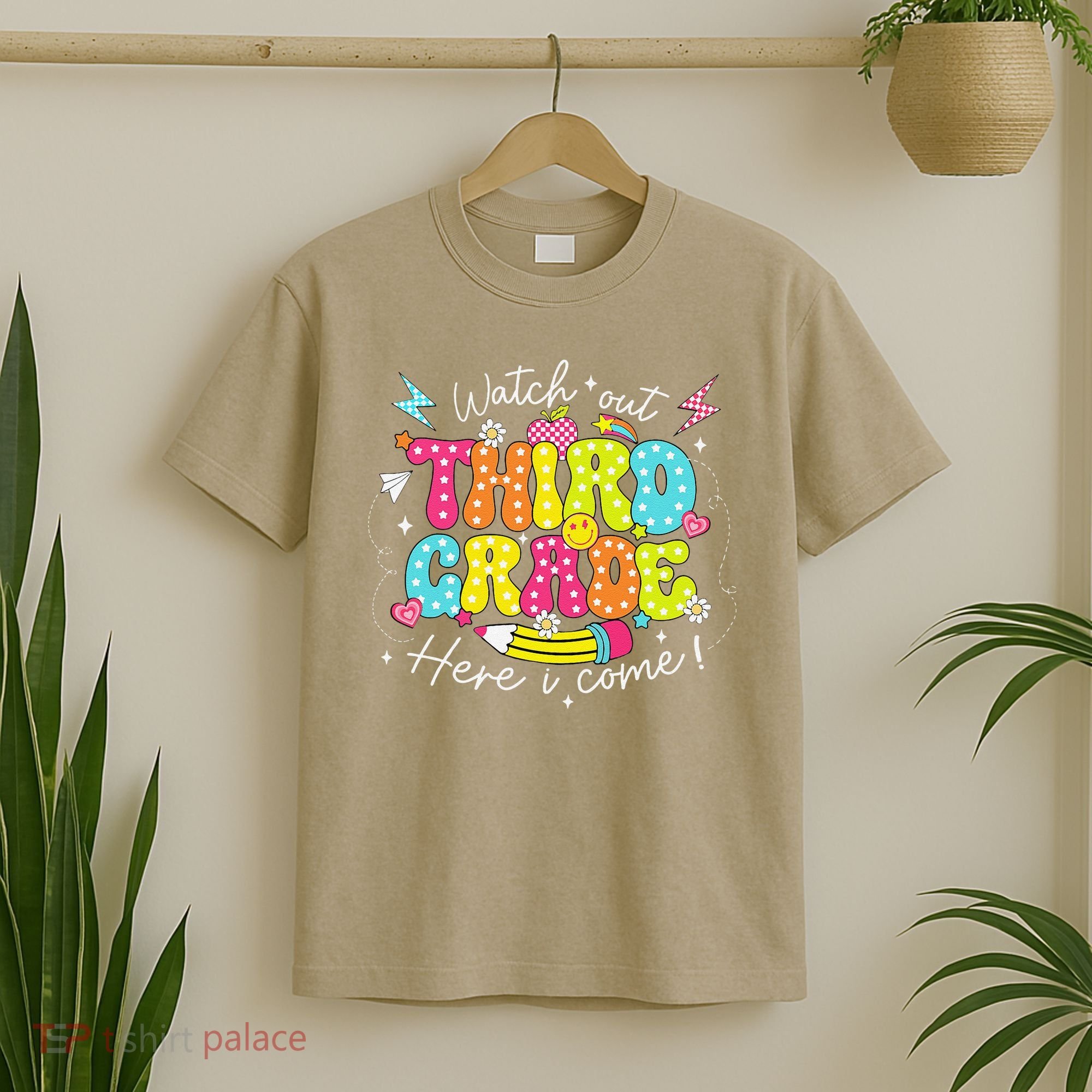Back To School Watch Out Third Grade Here I Come Pencil T-Shirt
