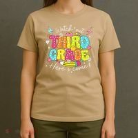 Back To School Watch Out Third Grade Here I Come Pencil T-Shirt thumb 4