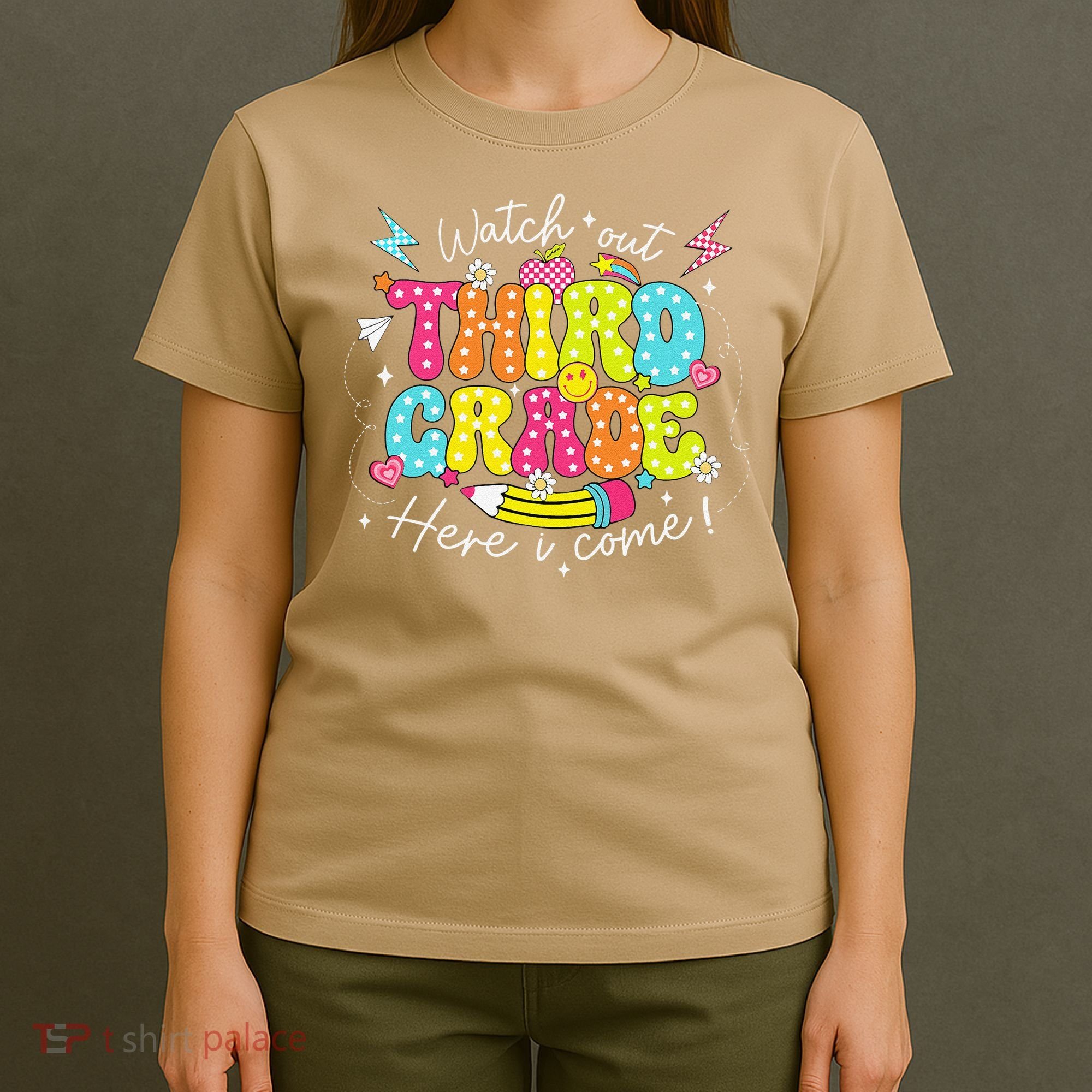Back To School Watch Out Third Grade Here I Come Pencil T-Shirt