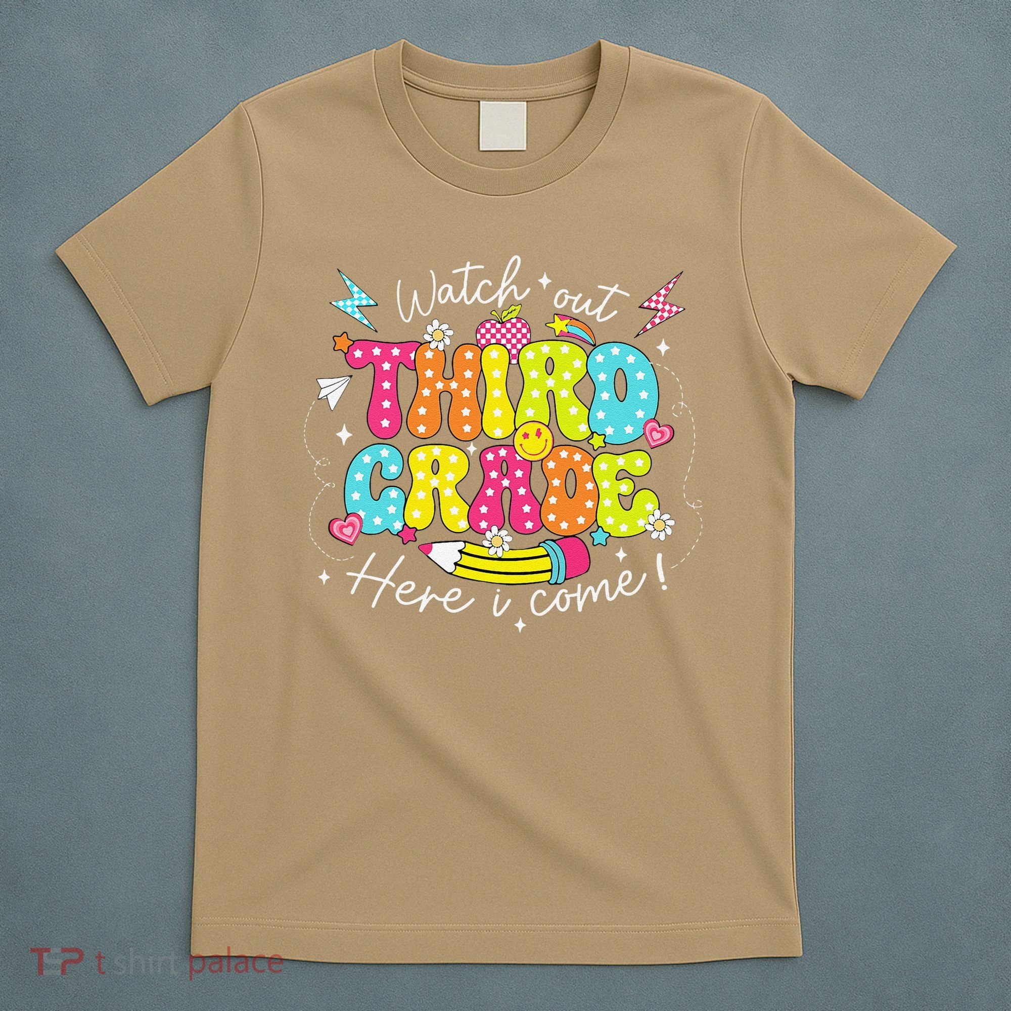 Back To School Watch Out Third Grade Here I Come Pencil T-Shirt