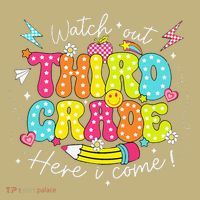 Back To School Watch Out Third Grade Here I Come Pencil Kids T-Shirt thumb 2