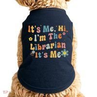 Back To School ItS Me Hi IM The Librarian Summer Reading Doggie Tank thumb 0