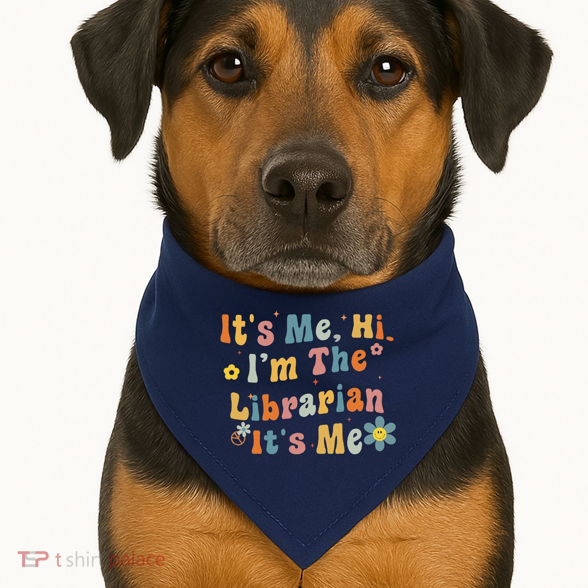 Back To School ItS Me Hi IM The Librarian Summer Reading USA-Made Doggie Bandana