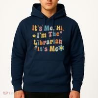 Back To School ItS Me Hi IM The Librarian Summer Reading Hoodie thumb 2