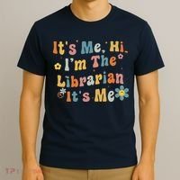 Back To School ItS Me Hi IM The Librarian Summer Reading T-Shirt thumb 3