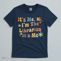 Back To School ItS Me Hi IM The Librarian Summer Reading T-Shirt thumb 5