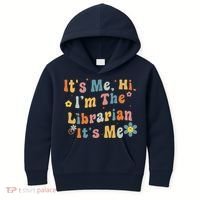 Back To School ItS Me Hi IM The Librarian Summer Reading Kids Hoodie thumb 0