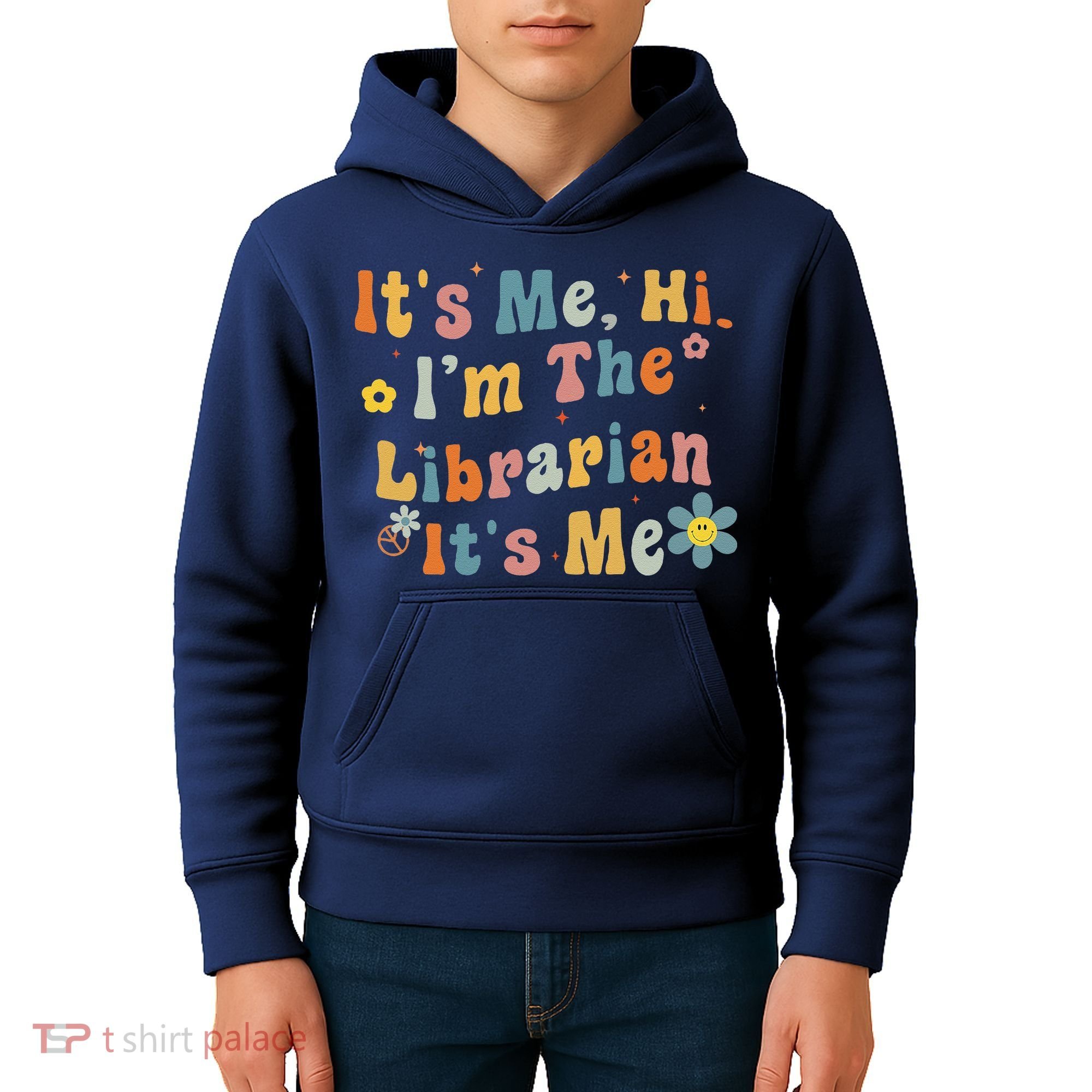 Back To School ItS Me Hi IM The Librarian Summer Reading Kids Hoodie
