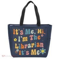 Back To School ItS Me Hi IM The Librarian Summer Reading Tote Bag thumb 0
