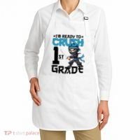 Back To School Im Ready To Crush 1St Grade Ninja First Day Gift Apron thumb 2