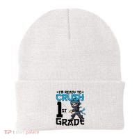 Back To School Im Ready To Crush 1St Grade Ninja First Day Gift Beanie thumb 0