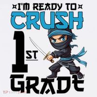 Back To School Im Ready To Crush 1St Grade Ninja First Day Gift Women's Hoodie thumb 2