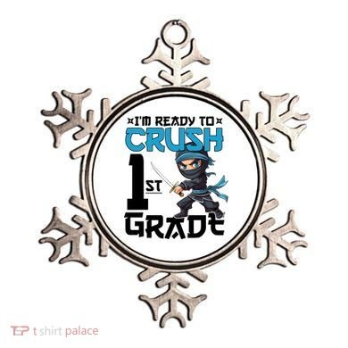 Back To School Im Ready To Crush 1St Grade Ninja First Day Gift Ornament