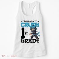 Back To School Im Ready To Crush 1St Grade Ninja First Day Gift Women's Tank Top thumb 0