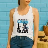 Back To School Im Ready To Crush 1St Grade Ninja First Day Gift Women's Tank Top thumb 2