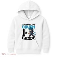 Back To School Im Ready To Crush 1St Grade Ninja First Day Gift Kids Hoodie thumb 0