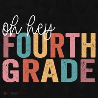 Back To School Students Teacher Oh Hey 4th Fourth Grade Ladies PosiCharge Tri-Blend Wicking Tank thumb 2
