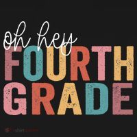 Back To School Students Teacher Oh Hey 4th Fourth Grade Apron thumb 3