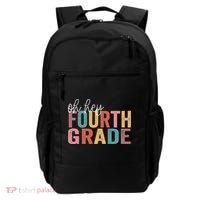 Back To School Students Teacher Oh Hey 4th Fourth Grade Backpack thumb 0