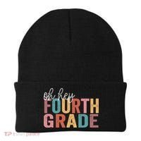 Back To School Students Teacher Oh Hey 4th Fourth Grade Beanie thumb 0