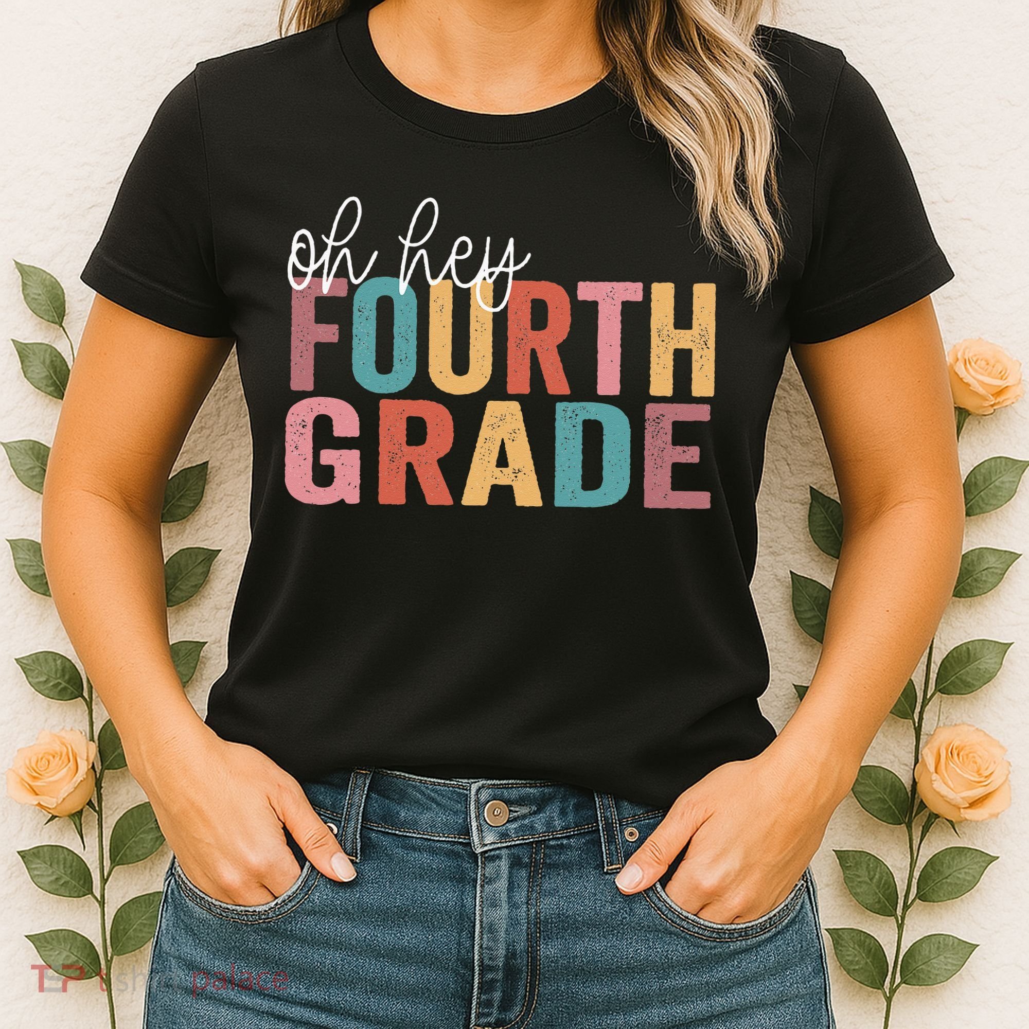 Back To School Students Teacher Oh Hey 4th Fourth Grade Women's T-Shirt