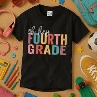 Back To School Students Teacher Oh Hey 4th Fourth Grade Kids T-Shirt thumb 3