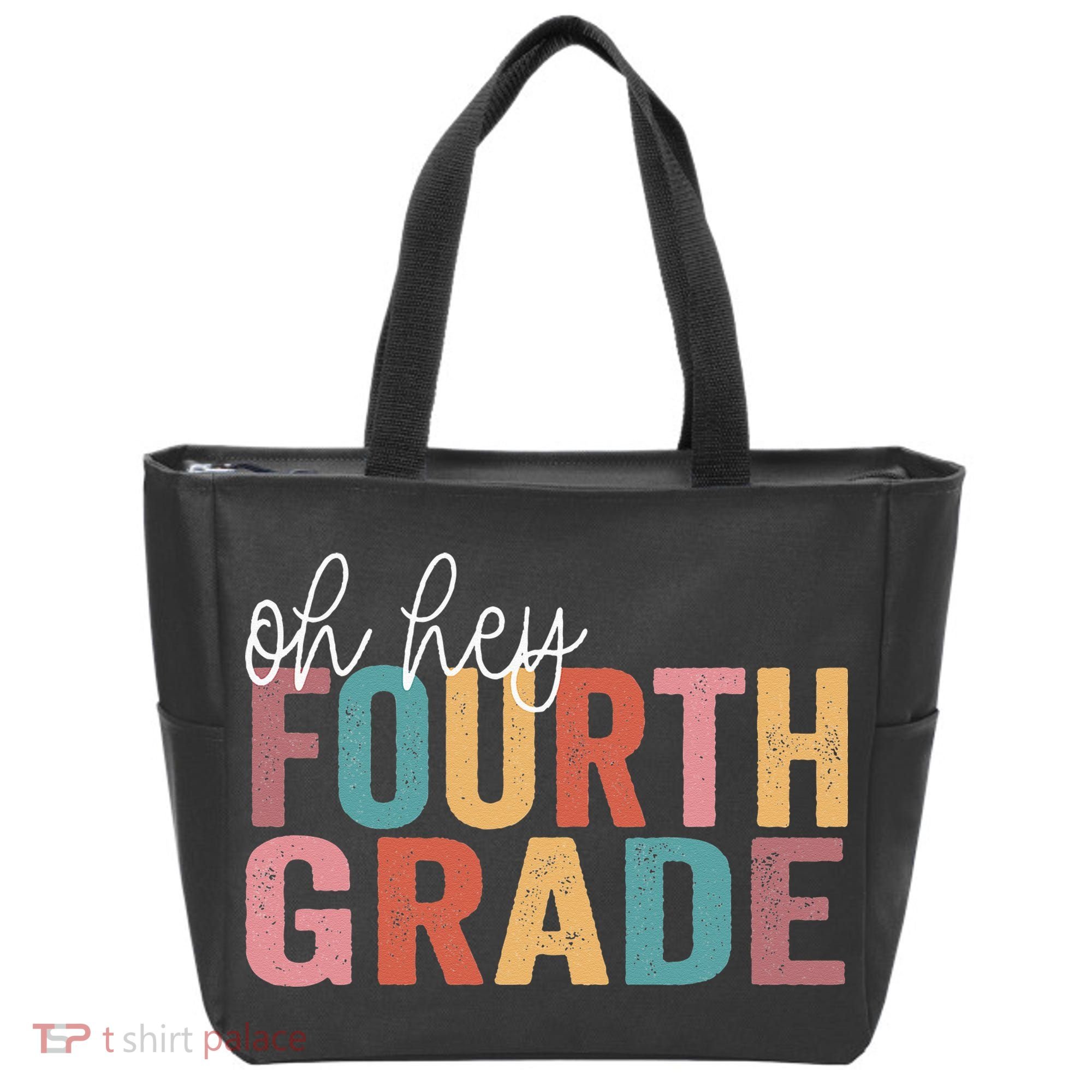 Back To School Students Teacher Oh Hey 4th Fourth Grade Tote Bag