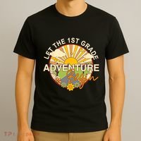 Back To School Let The 1st Grade Adventure Begin T-Shirt thumb 3