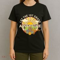 Back To School Let The 1st Grade Adventure Begin T-Shirt thumb 4