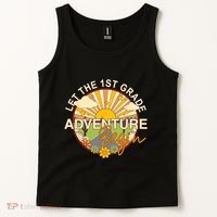 Back To School Let The 1st Grade Adventure Begin Tank Top thumb 2