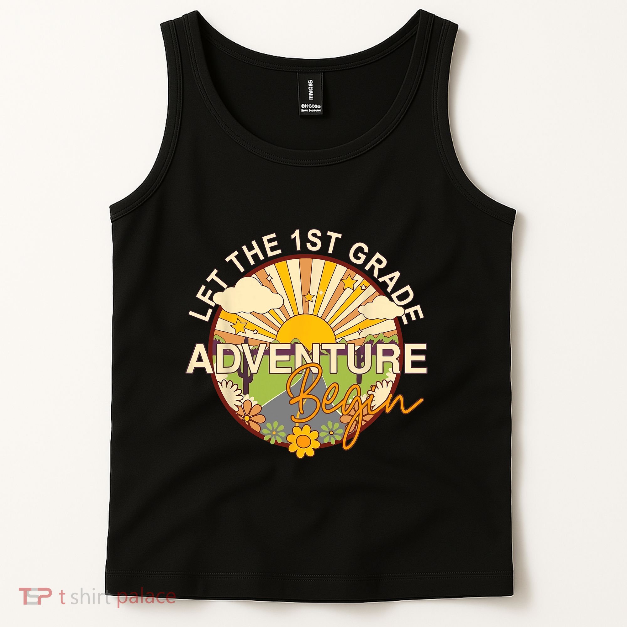 Back To School Let The 1st Grade Adventure Begin Tank Top