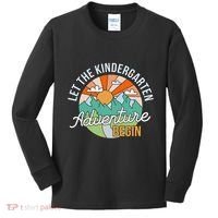 Back To School Let The Kindergarten Adventure Begin Kids Long Sleeve Shirt thumb 0