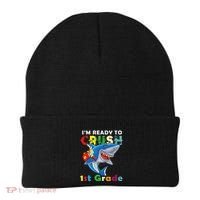 Back To School Im Ready To Crush 1st Grade Shark Beanie thumb 0