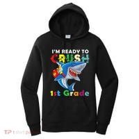 Back To School Im Ready To Crush 1st Grade Shark Women's Hoodie thumb 0