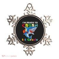 Back To School Im Ready To Crush 1st Grade Shark Ornament thumb 0