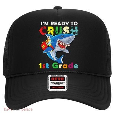 Back To School Im Ready To Crush 1st Grade Shark Hat