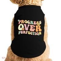 Back To School Progress Over Perfection Motivational Gifts Doggie Tank thumb 0