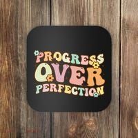 Back To School Progress Over Perfection Motivational Gifts Coaster thumb 0
